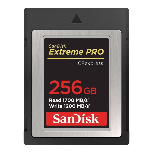 SanDisk CF Express Extreme Pro 256gb 1700MB/s Read, 1200MB/s Write