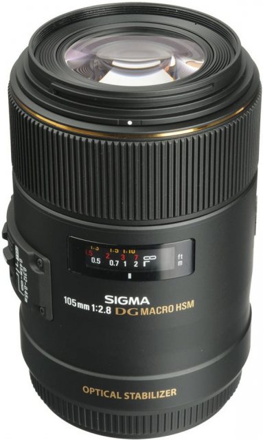 Sigma 105mm f2.8 Macro EX DG OS lens for Nikon