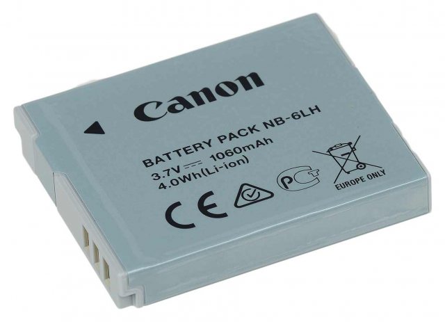 Canon NB-6LH Lithium ion Battery Pack 3.6v 1060mah