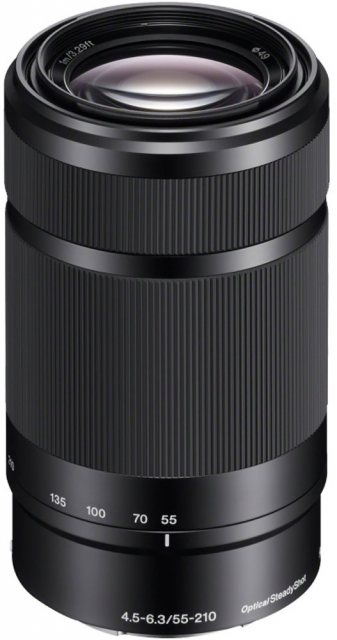 Sony E 55-210mm f4.5-6.3 lens,black
