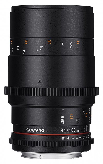 Samyang 100mm Macro T3.1 Vdslr lens for Micro Four Thirds
