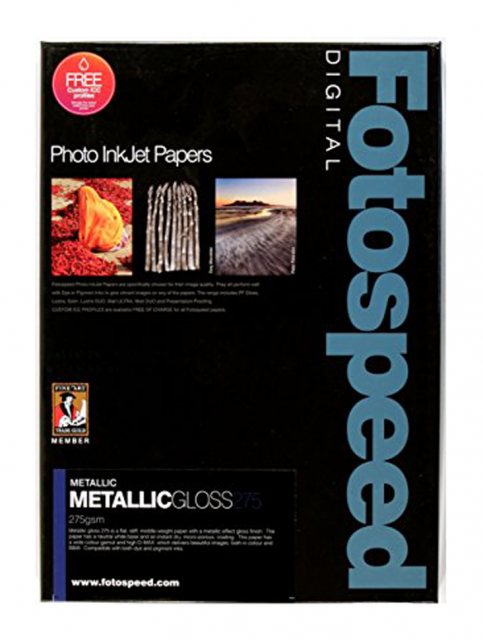 Fotospeed Metallic Gloss, 275gsm, A4 - 25 sheets