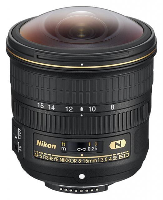 Nikon AF-S 8-15mm f3.5-4.5E ED Fisheye Nikkor lens