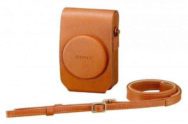 Sony LCS-RXG Soft Tan Leather Case for RX100 series cameras