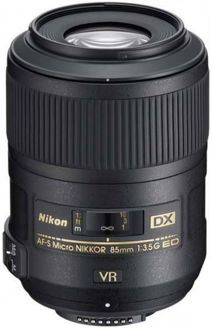 Nikon AF-S DX 85mm f3.5 Micro ED VR lens