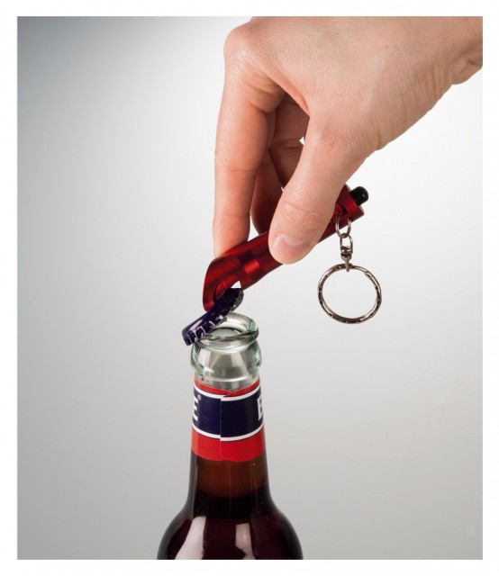 Hama 2in1 Key-ring Torch with bottle opener, various colours