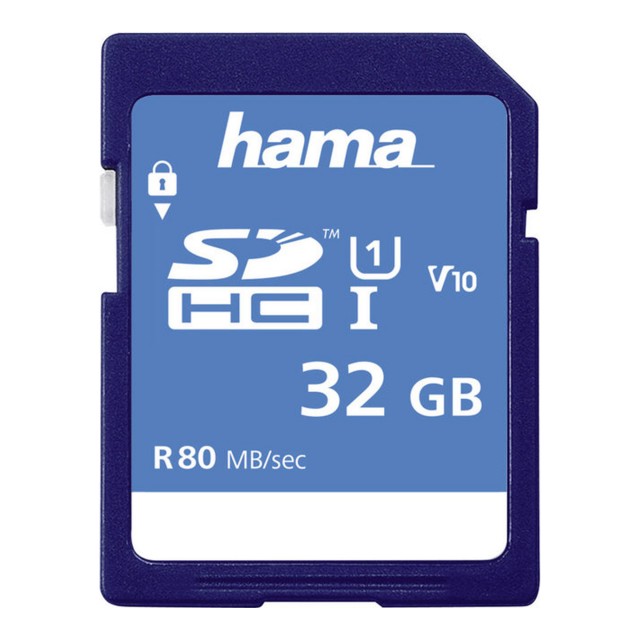 Hama SDHC Card, 32gb UHS-I 80mb/sec