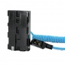 Kondor Blue Kondor Blue Coiled D-Tap Cable, Blue