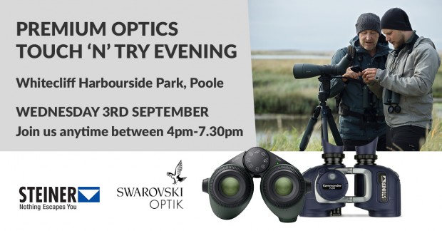 Optics Touch 'N' Try with Swarovski and Steiner on the shore of Poole Harbour