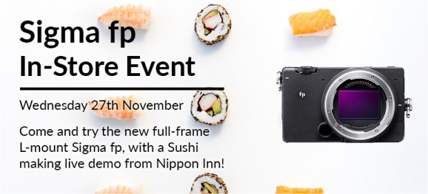 Sigma fp touch and try day - with a live demo of Sushi making