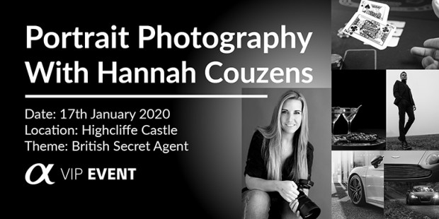 British Secret Agent Photoshoot, with Sony Ambassador Hannah Couzens