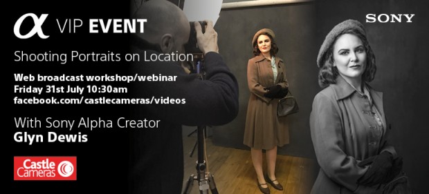 Facebook LIVE - Portraits on Location, webinar with Sony Alpha Creator, Glyn Dewis