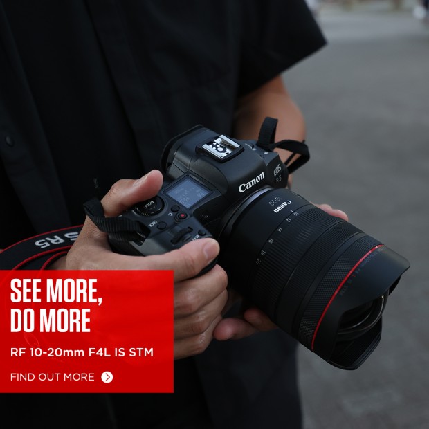 Canon launch the world's widest full-frame, auto focus zoom lens in the world, the RF 10-20mm F4L IS
