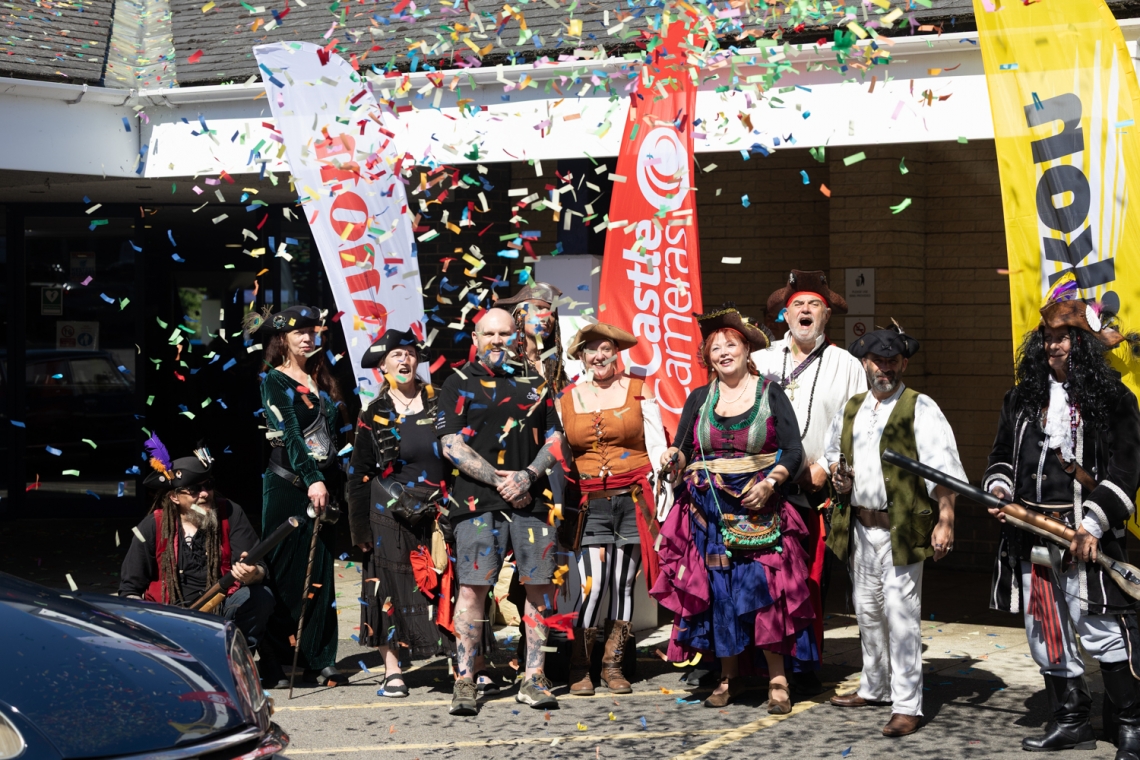 Graham and our friends from The Pirates of Poole