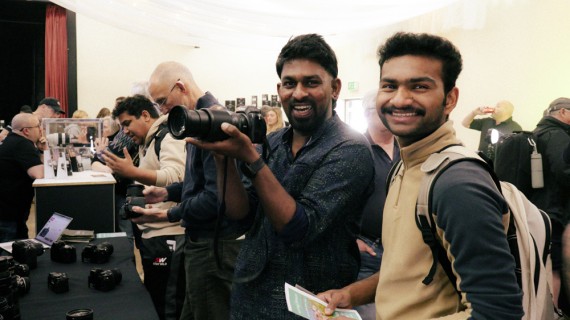 Happy customers at the show