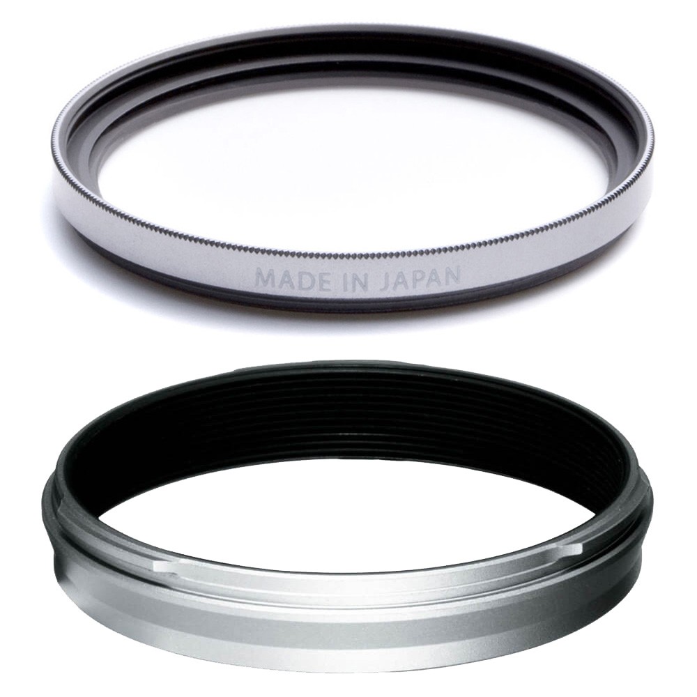 Fujifilm WR Ring and Filter for X100V, Silver Castle Cameras