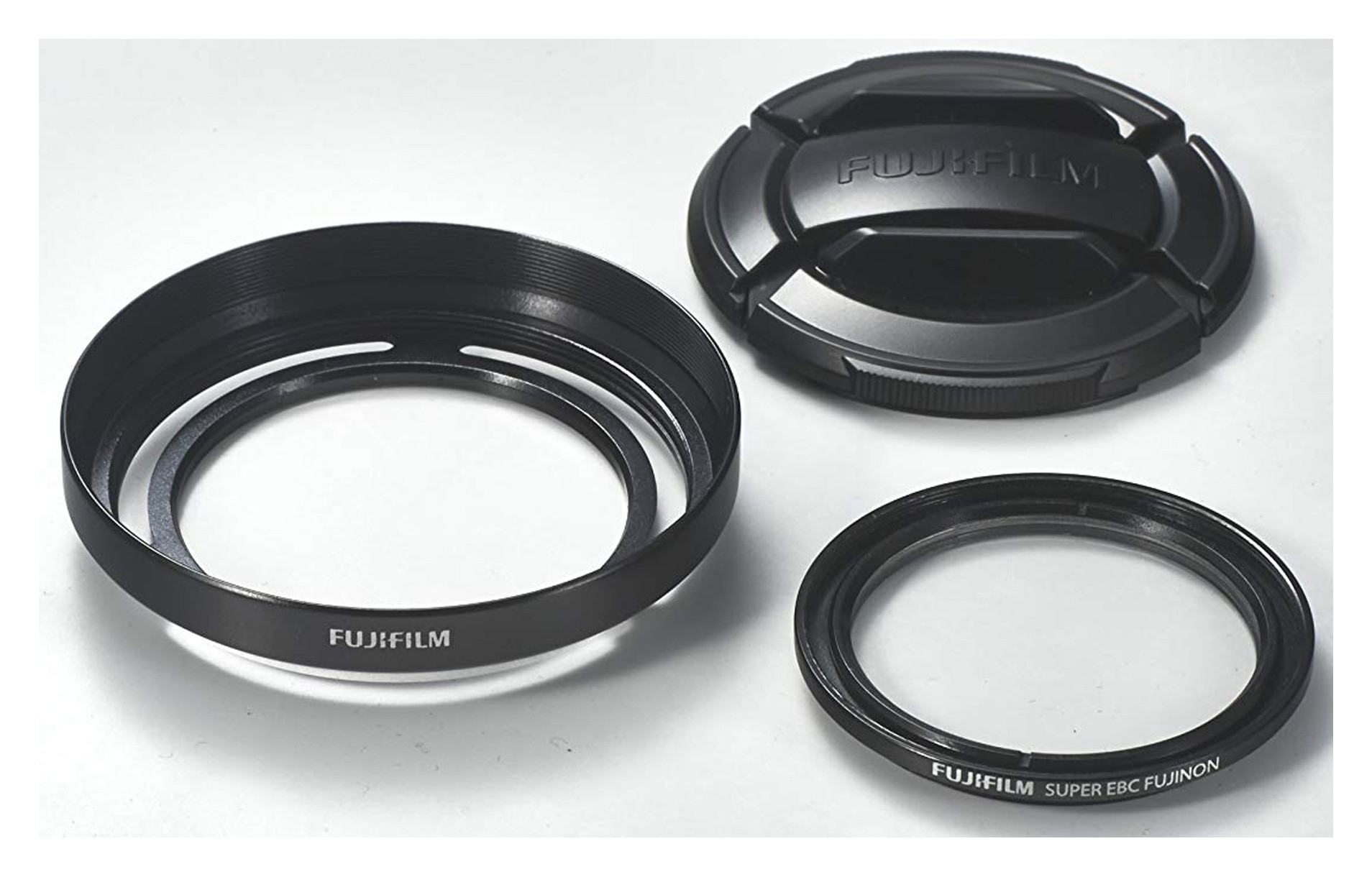 Fujifilm X10 / X20 Lens Hood with protection filter & cap & pouch, sil