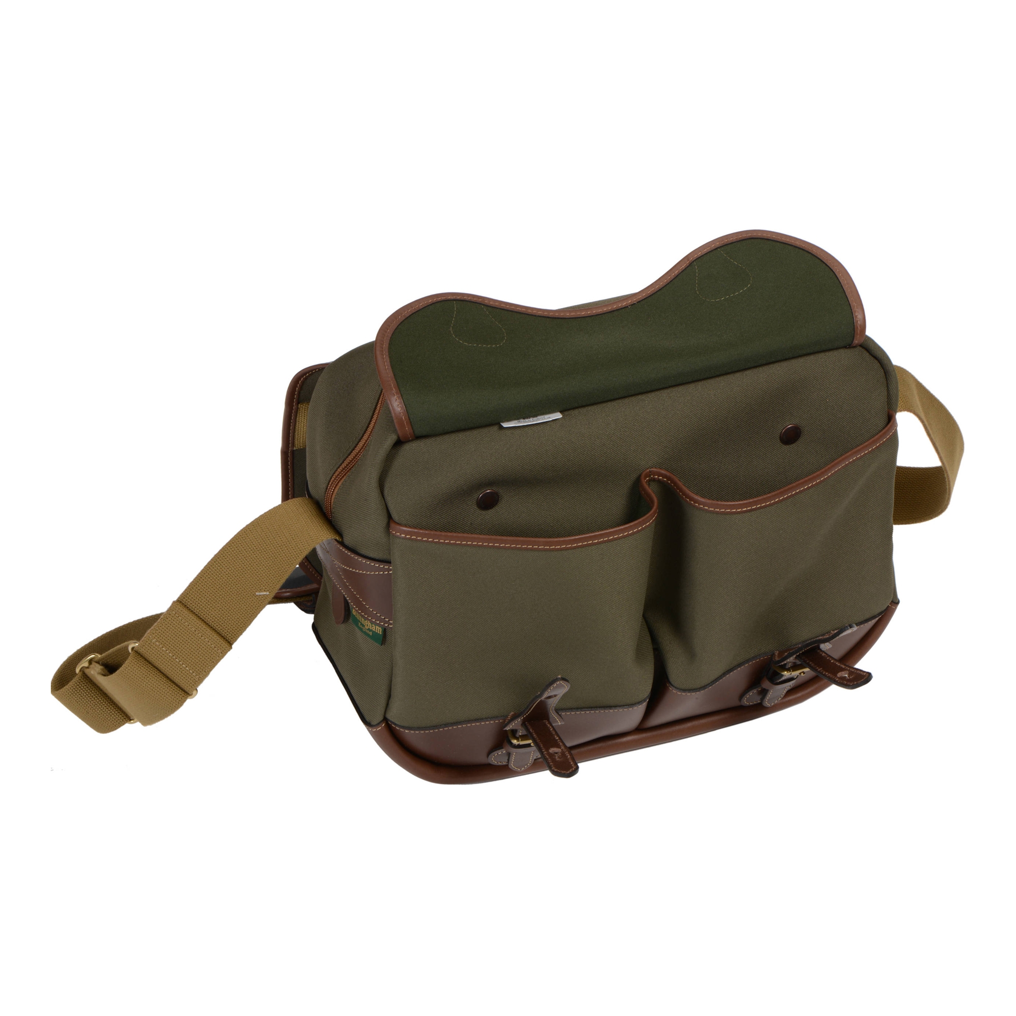 Billingham Eventer Camera Bag, Sage Fibrenyte/Chocolate Trim Castle