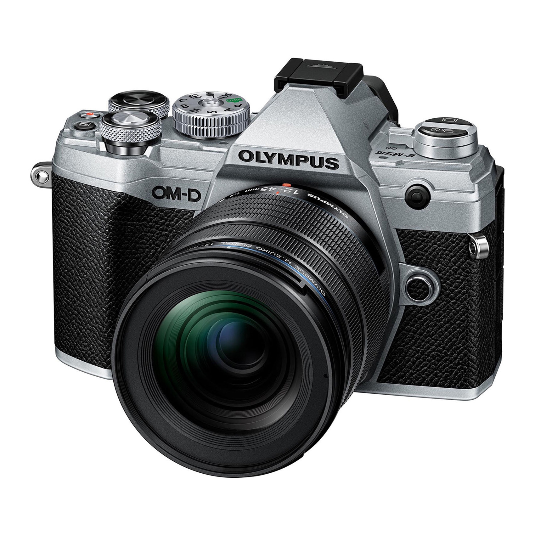 Olympus E-M5 Mark III, Silver + black 12-45 PRO - Castle Cameras