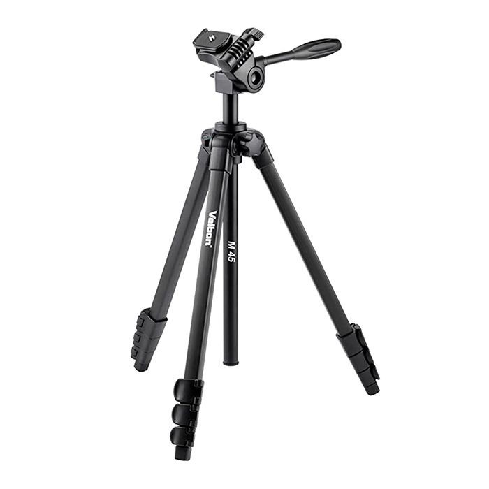 Velbon M45 tripod with 3way head and Smartphone Adapter Castle Cameras