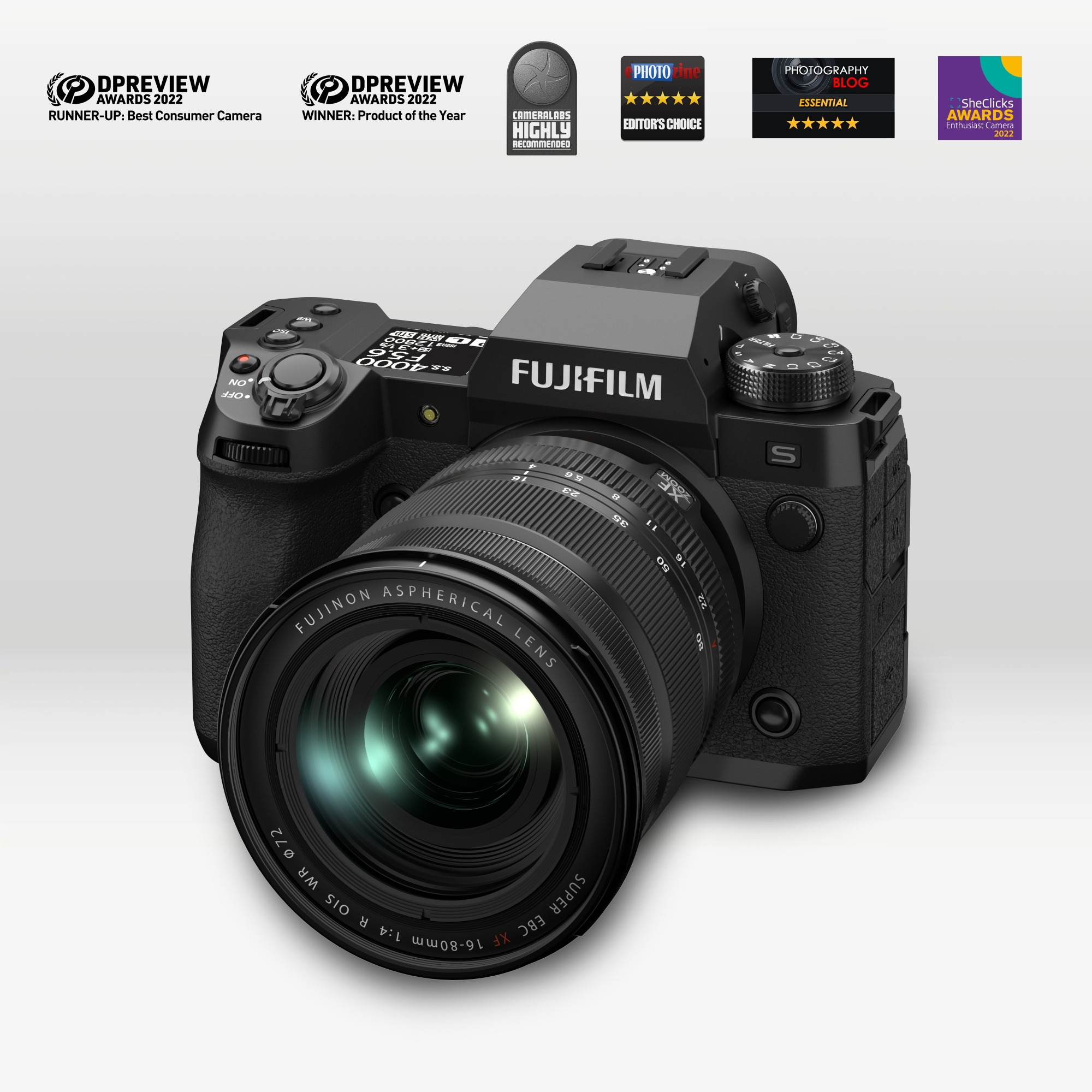 Fujifilm XH2S Black Mirrorless Camera body Castle Cameras