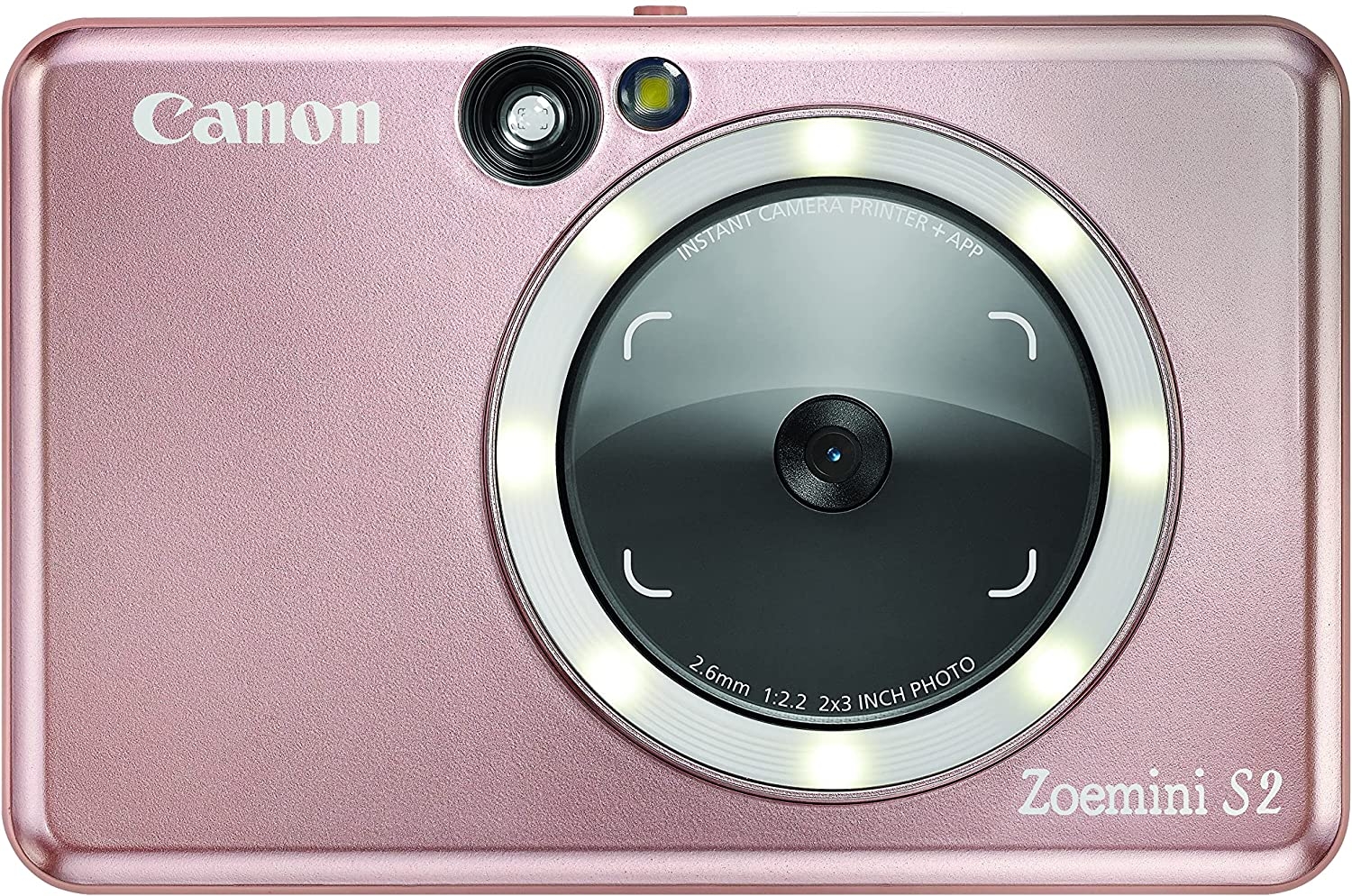 Canon Zoemini S2 Instant Camera, Rose Gold - Castle Cameras