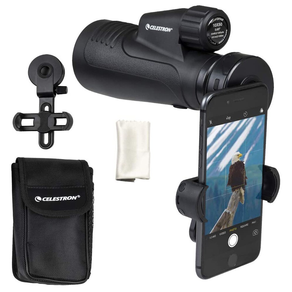 Celestron Outland X 10x50mm Monocular with Smartphone Adaptor Castle