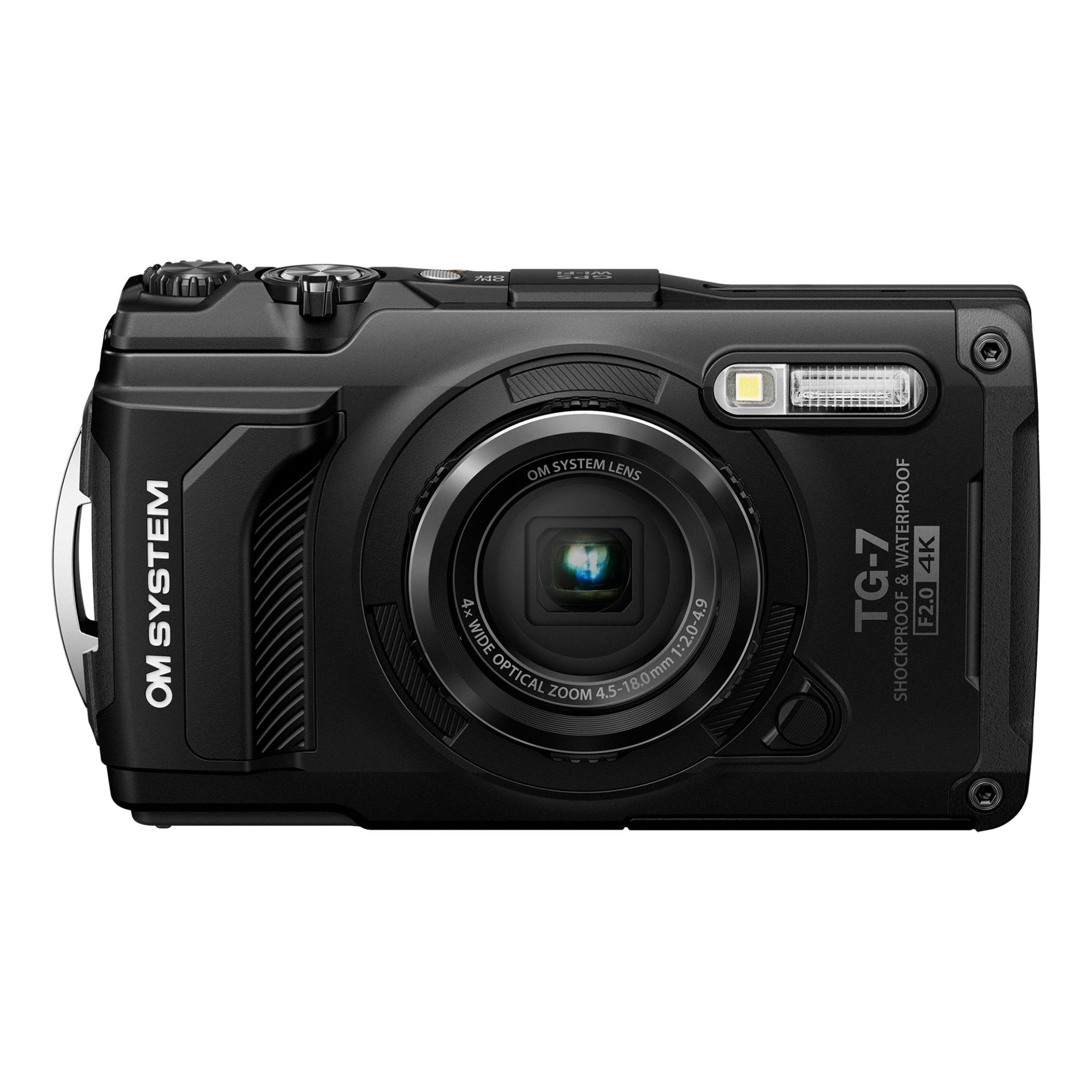OM SYSTEM Tough TG-7 Digital Camera, Black - Castle Cameras