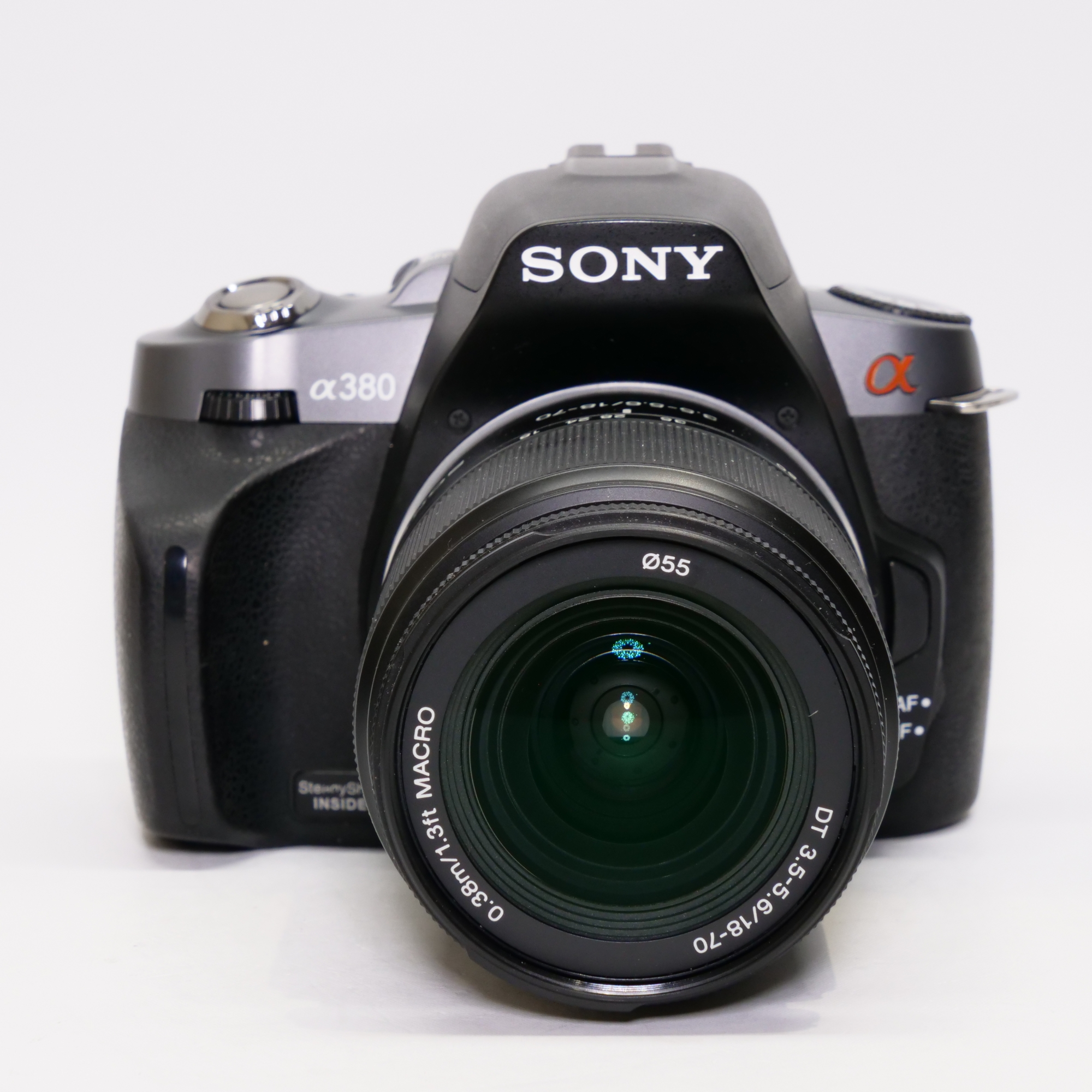 Sony Alpha A380 Reflex Numérique 14MP Avec Deux Objectifs, Noir, Occasion