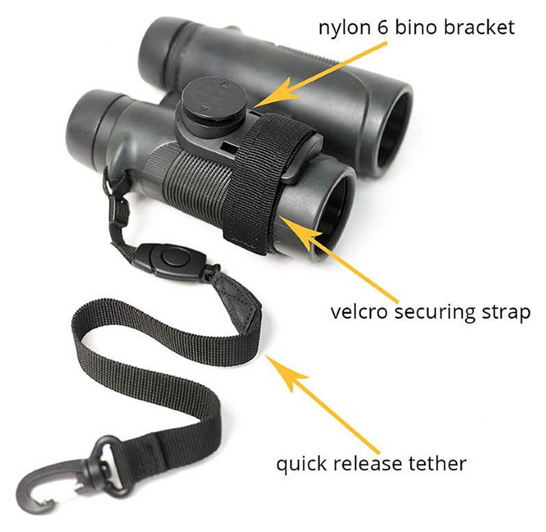 Cotton Carrier Binocular Harness SKOUT grey Castle Cameras