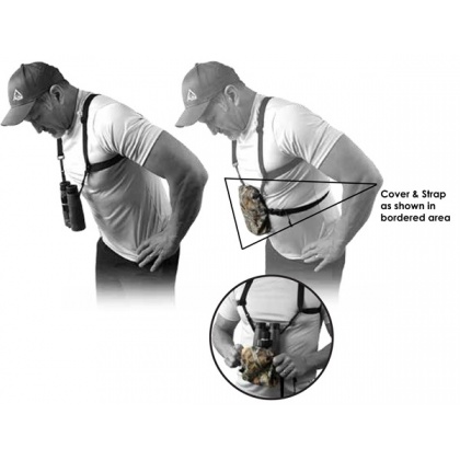 Alpine Neoprene Bino Cover & Strap, Stealth Shadow