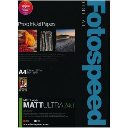 Fotospeed Matt Ultra Paper, 240gsm, A4 - 50 sheets Fotospeed Matt Ultra Paper, 240gsm, A4 - 50 sheets