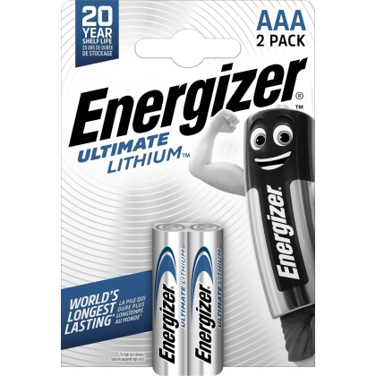 Energizer Ultimate lithium batteries AAA, pack of two Energizer Ultimate lithium batteries AAA, pack of two