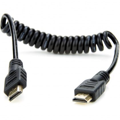 Atomos Full HDMI Coiled Cable, 30cm