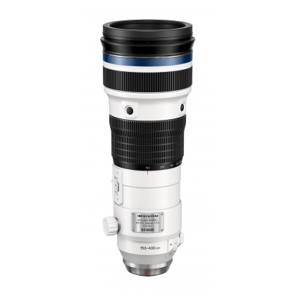 OM System M.ZUIKO DIGITAL ED 150-400mm f4.5 PRO lens with TC1.25x,  Lens hood and case OM System M.ZUIKO DIGITAL ED 150-400mm f4.5 PRO lens with TC1.25x,  Lens hood and case