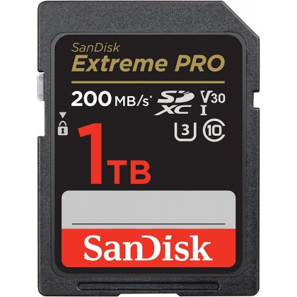 SanDisk 1TB SDXC Extreme Pro R200/W140MB/s V30 SanDisk 1TB SDXC Extreme Pro R200/W140MB/s V30