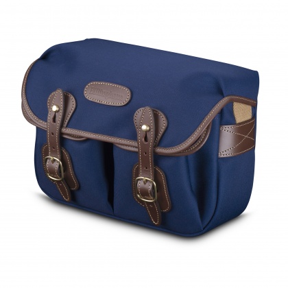 Billingham Hadley Small Camera Shoulder Bag, Navy-Chocolate Trim