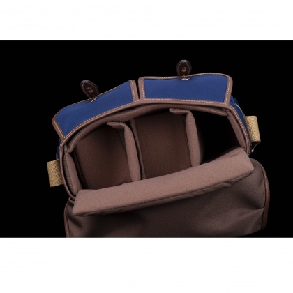 Billingham Hadley Small Camera Shoulder Bag, Navy-Chocolate Trim
