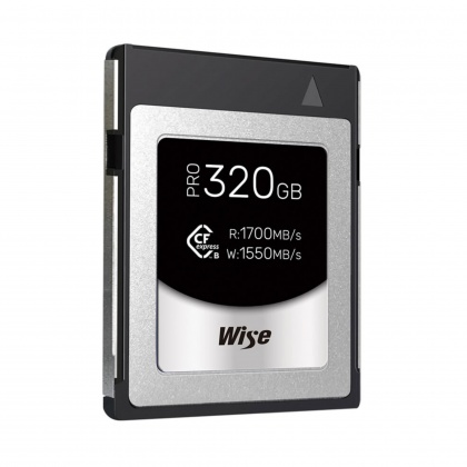 Wise Advanced 320GB CFexpress Type B, R1700/W1550MB/s Wise Advanced 320GB CFexpress Type B, R1700/W1550MB/s