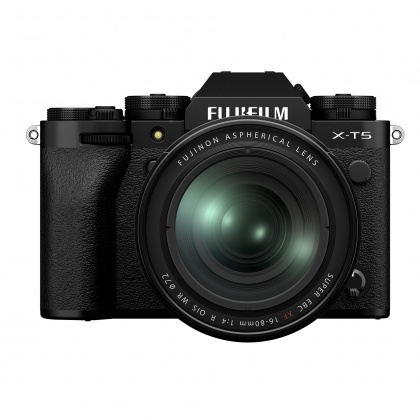 Fujifilm X-T5 Mirrorless Camera with XF 16-80mm lens, Black Fujifilm X-T5 Mirrorless Camera with XF 16-80mm lens, Black