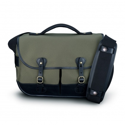 Billingham Mini Eventer Camera Shoulder Bag, Sage Fibrenyte-Black Trim