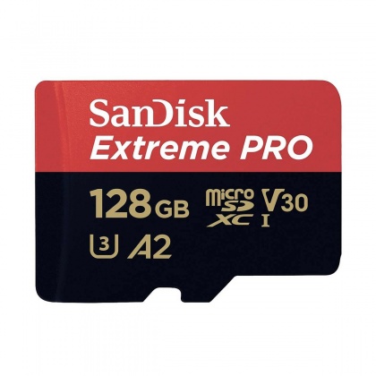SanDisk 128GB MicroSDXC Extreme Pro R200/W90MB/s V30 SanDisk 128GB MicroSDXC Extreme Pro R200/W90MB/s V30