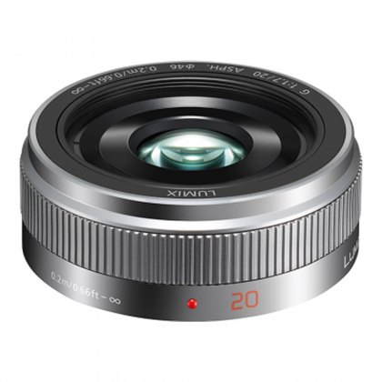 Panasonic 20mm f1.7 II Pancake lens, silver Panasonic 20mm f1.7 II Pancake lens, silver
