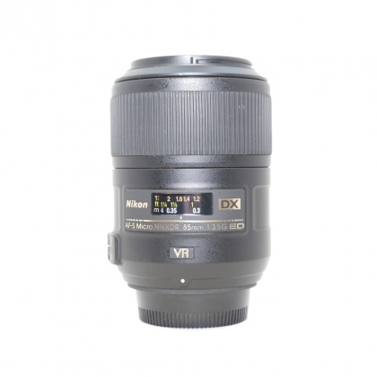 Used Nikon AF-S 85mm f3.5 Micro G ED VR lens Used Nikon AF-S 85mm f3.5 Micro G ED VR lens