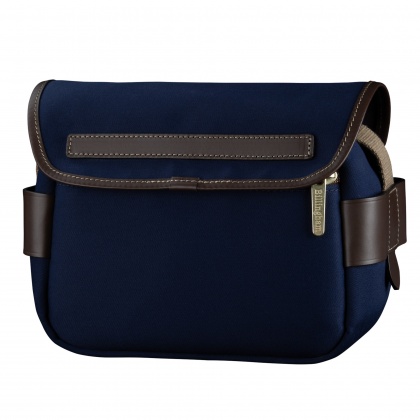 Billingham S2 Camera Shoulder Bag, Navy Canvas-Chocolate Trim