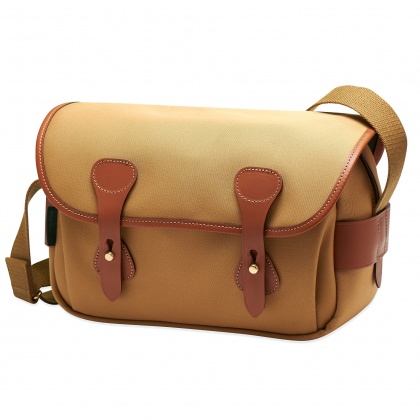 Billingham S3 Camera Shoulder Bag, Khaki Canvas-Tan Trim
