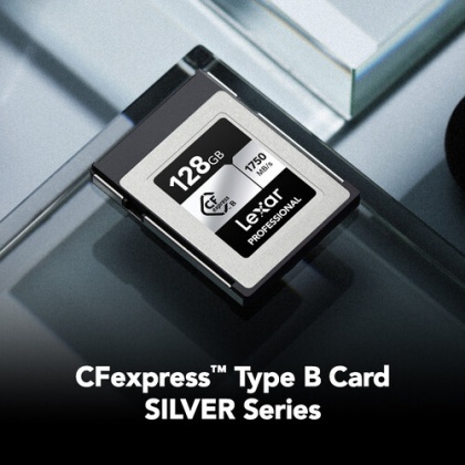 Lexar 128GB CFexpress Type B Silver R1750/W1300MB/s Lexar 128GB CFexpress Type B Silver R1750/W1300MB/s