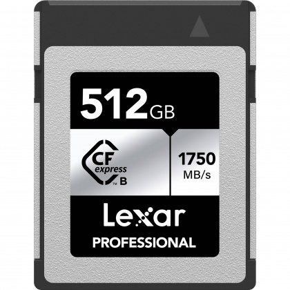 Lexar 512GB CFexpress Type B Silver R1750/W1300MB/s Lexar 512GB CFexpress Type B Silver R1750/W1300MB/s
