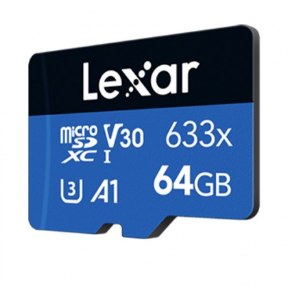 Lexar 64GB microSD Blue R100MB/s V30 Lexar 64GB microSD Blue R100MB/s V30