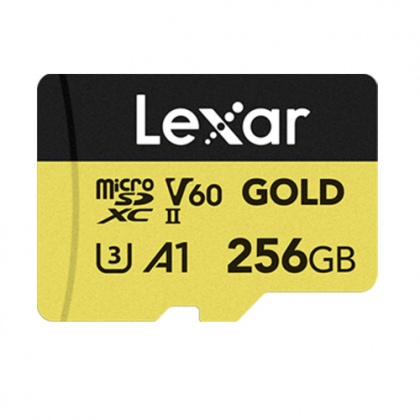 Lexar 256GB microSDXC Gold UHS-II R280/W180MB/s V60 Lexar 256GB microSDXC Gold UHS-II R280/W180MB/s V60
